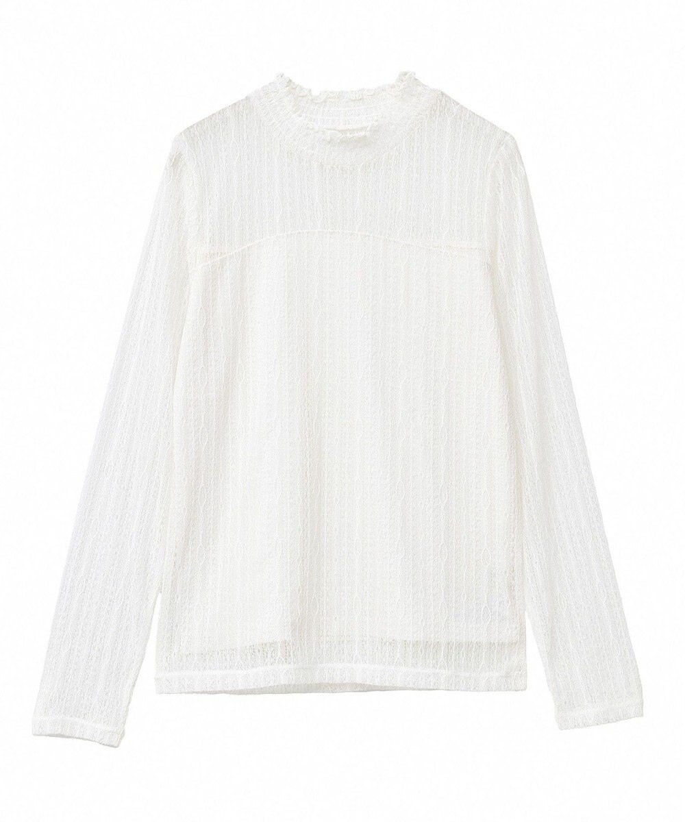 earth music&ecology レースドッキングプルオーバー 