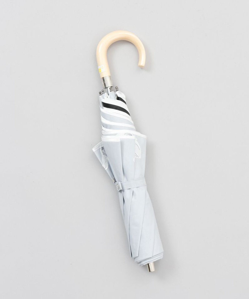 AURORA 【 NINA RICCI（ニナリッチ）】アップリケ刺しゅう/パイピング晴雨兼用傘（折りたたみ傘） 