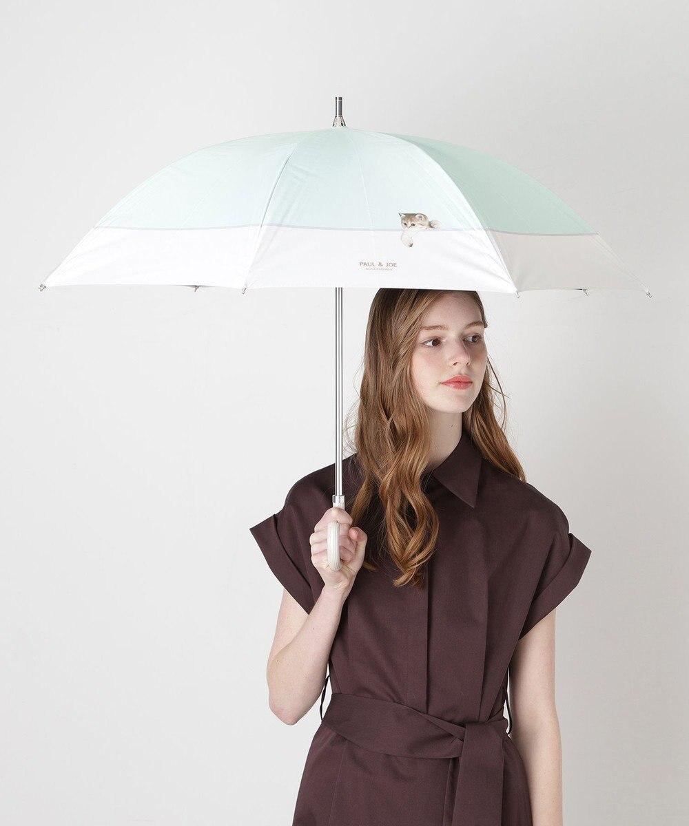 MOONBAT 【一級遮光/軽量】PAUL & JOE 晴雨兼用 日傘 長傘 スウィンギングヌネット 