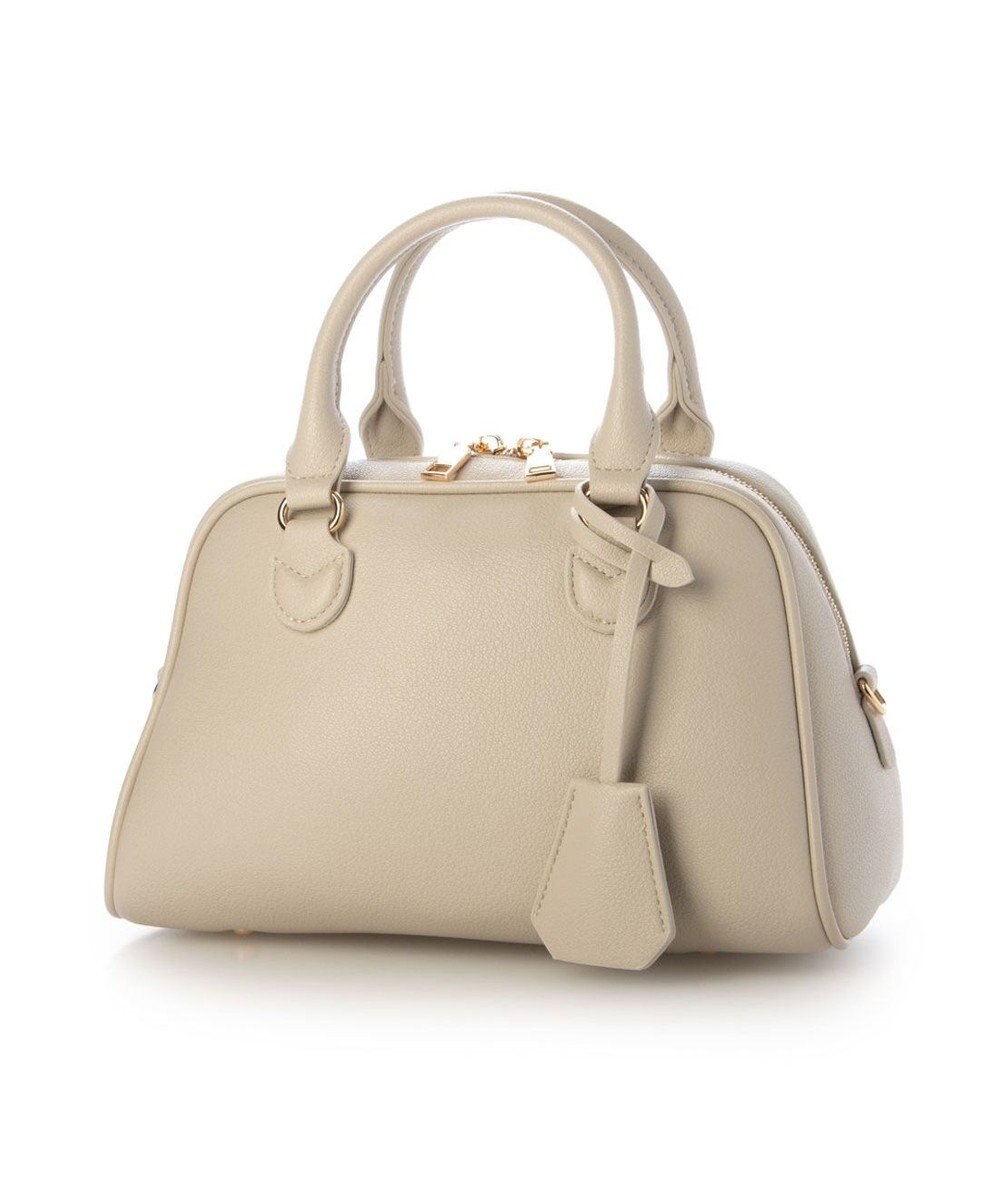 UNBILLION カシュカシュ cachechche / シボフェイクレザー2wayボストンバッグ 