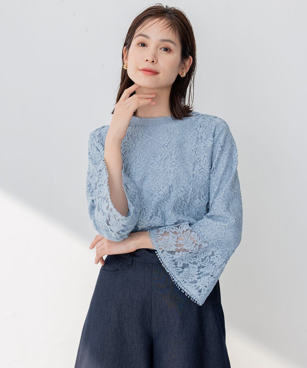 組曲 L 【23SS】ラッセルフラワーレースブラウス 