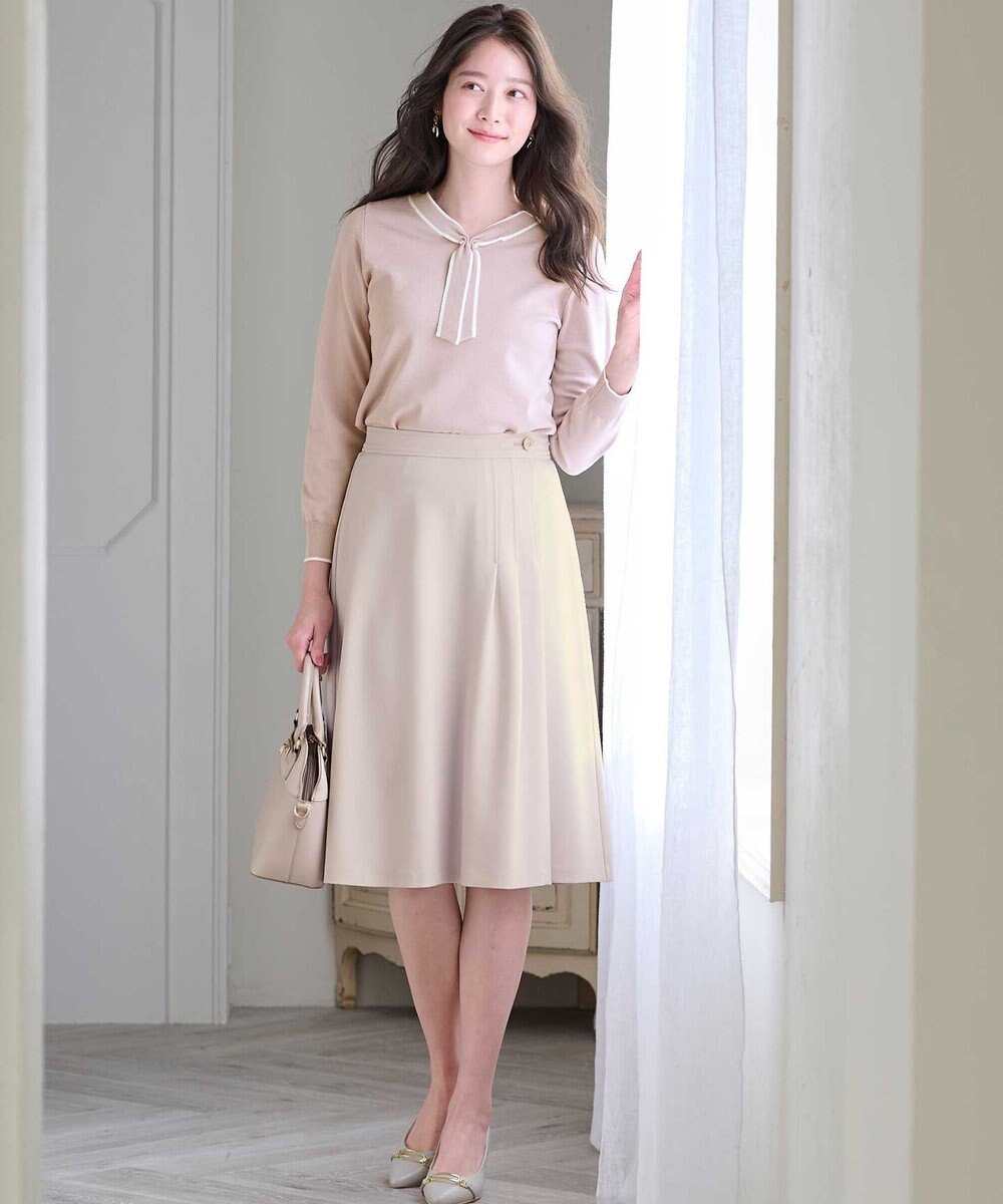 ANY SIS L 【洗える】サイドタック スカート 