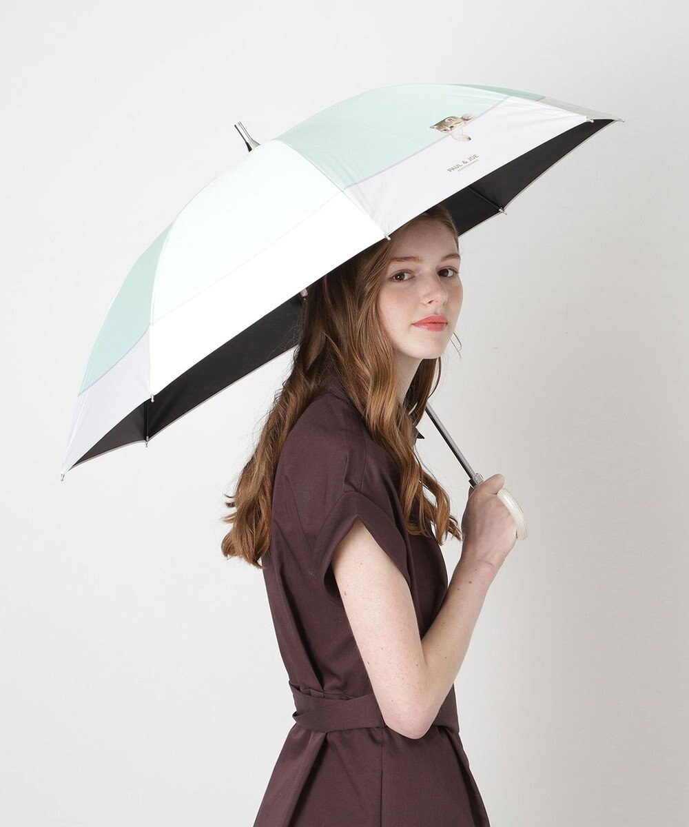 MOONBAT 【一級遮光/軽量】PAUL & JOE 晴雨兼用 日傘 長傘 スウィンギングヌネット 