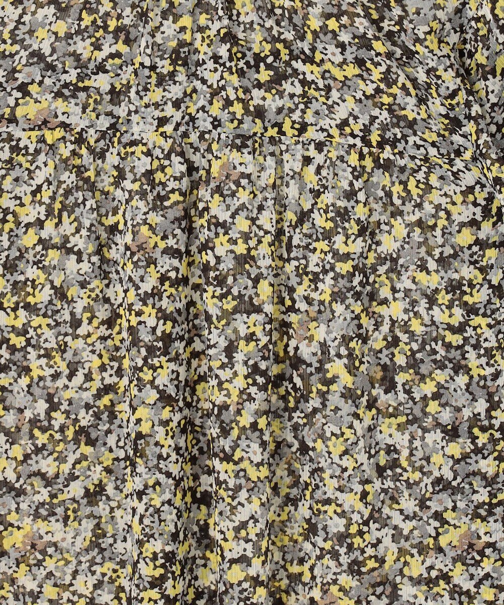 組曲 【先行予約】インプレッションフラワープリント フリルブラウス 