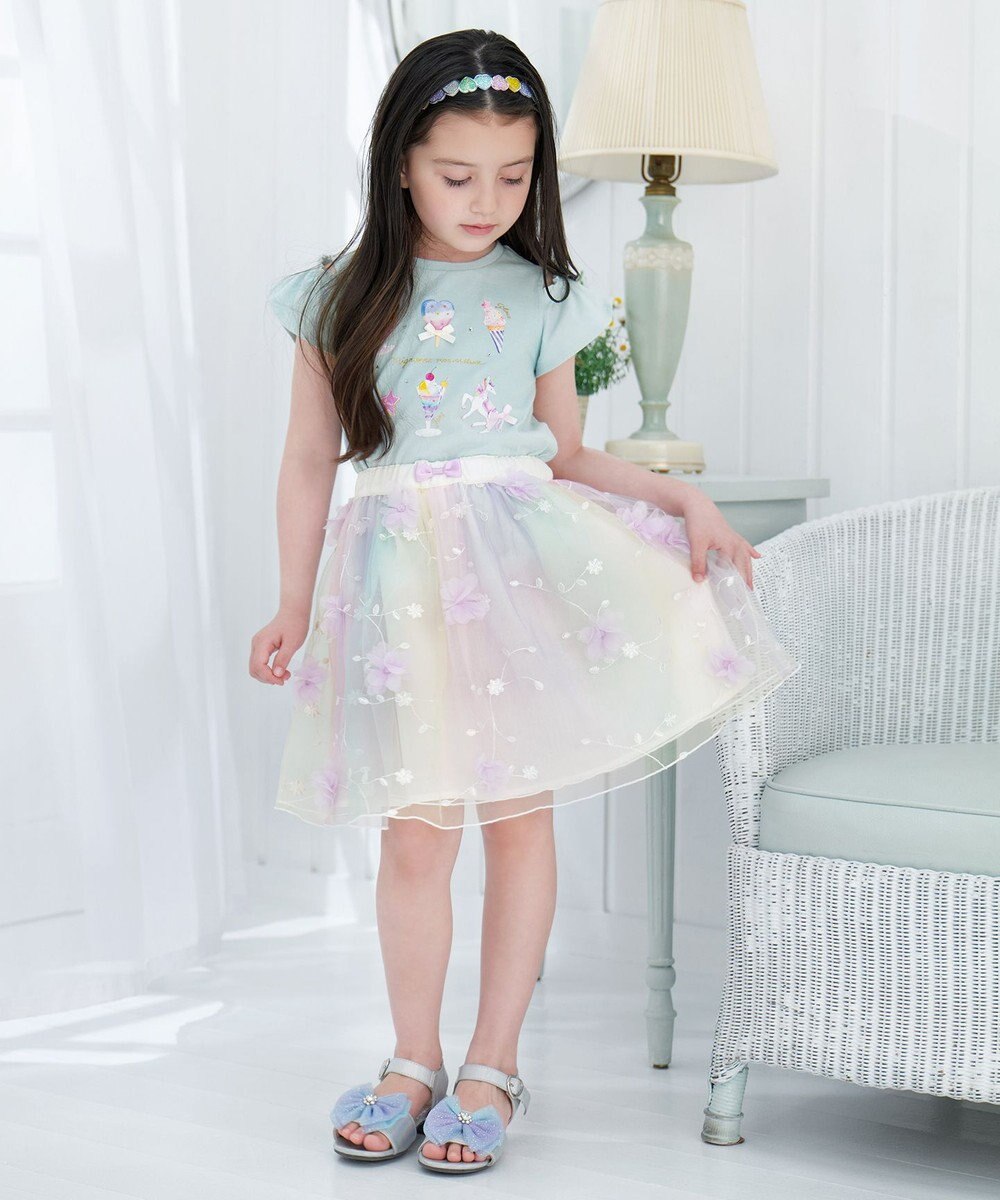 ANY KIDS スイーツ オン・オフショルダー Tシャツ 