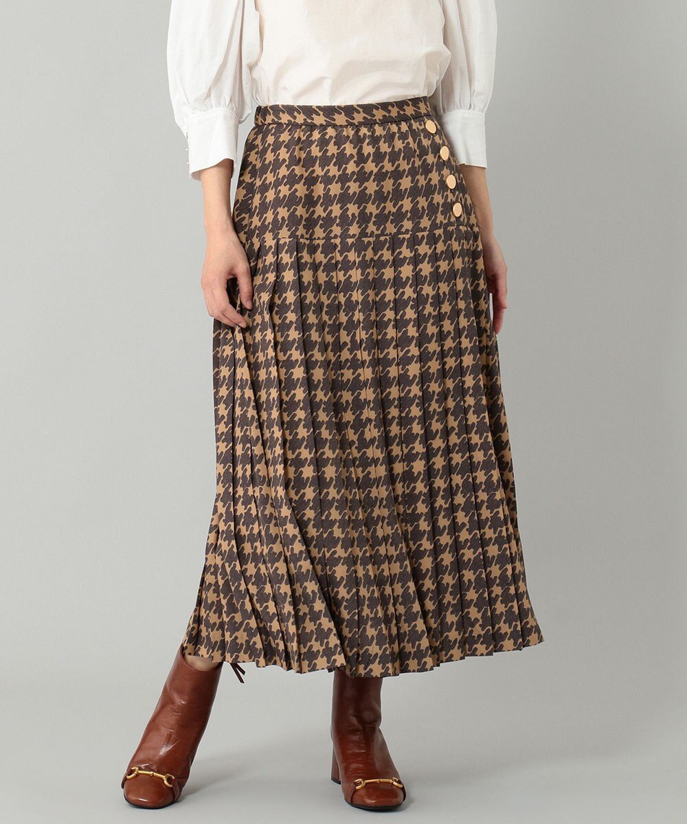 チドリプリントプリーツスカート Grace Continental ファッション通販 公式通販 オンワード クローゼット