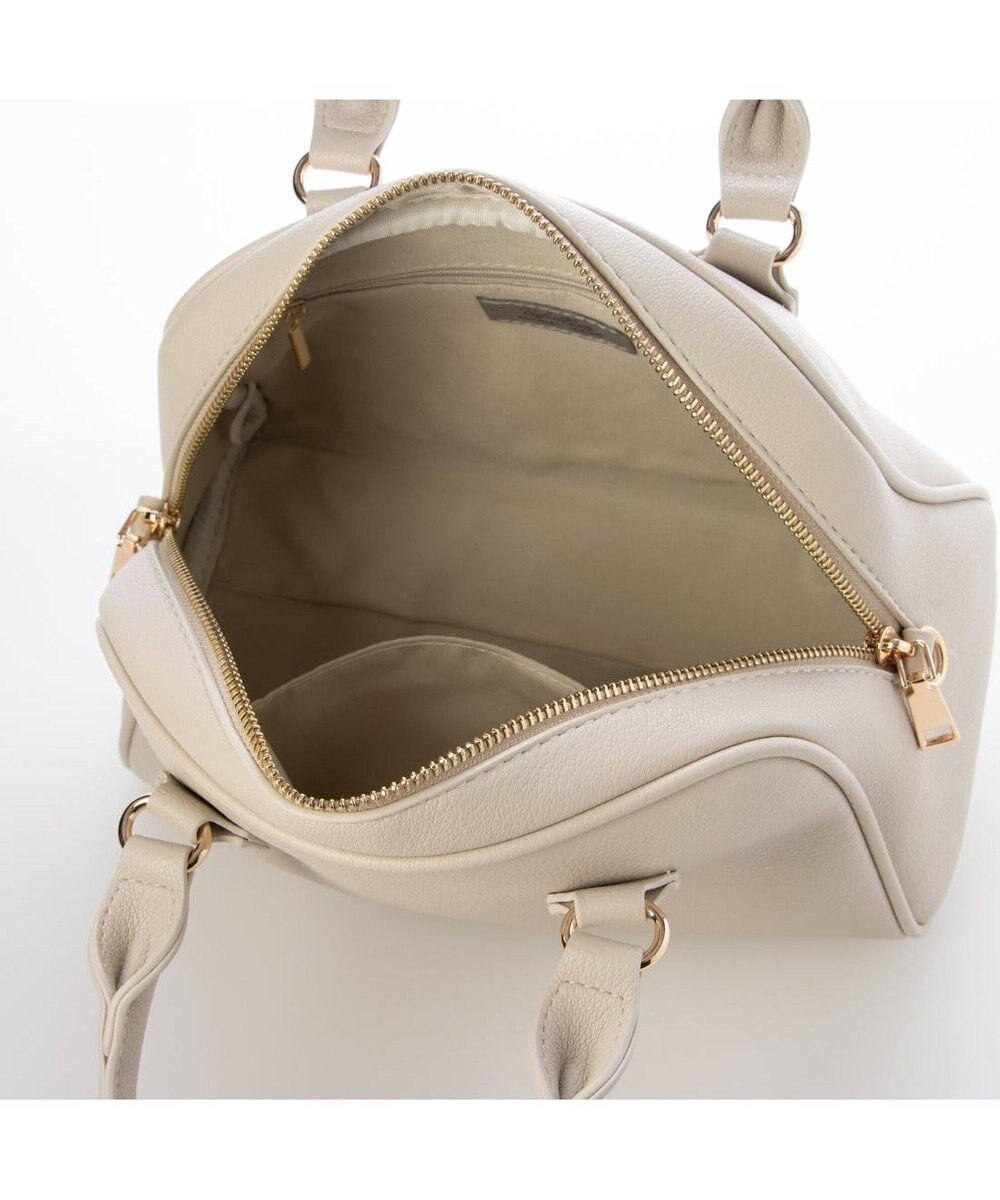 UNBILLION カシュカシュ cachechche / シボフェイクレザー2wayボストンバッグ 