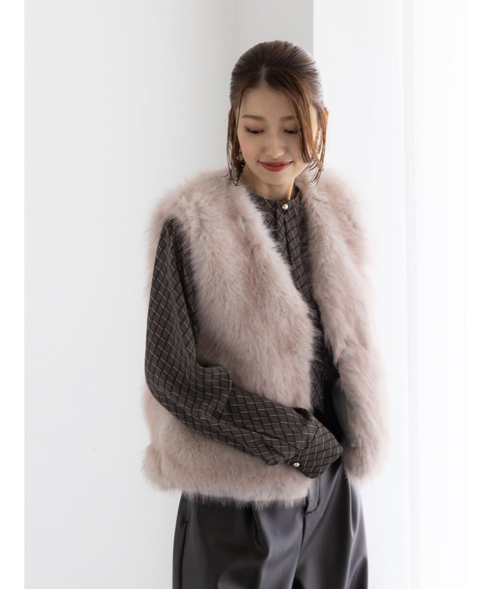 Te chichi ショートファーベスト 