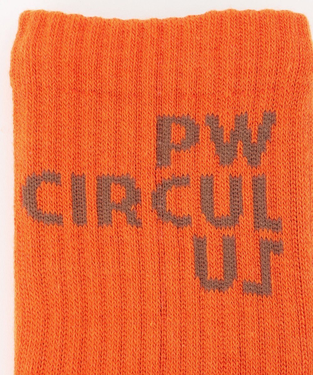 PW CIRCULUS 【MEN】【土踏まずをサポート】ロゴ ミドルソックス 