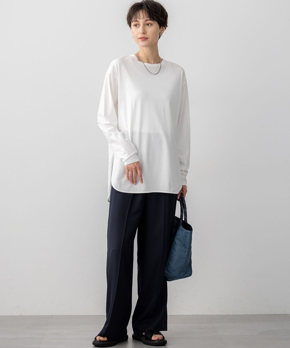 23区 【滝沢眞規子さん着用/VERY掲載/洗える】TWビエラ タック ワイド パンツ 