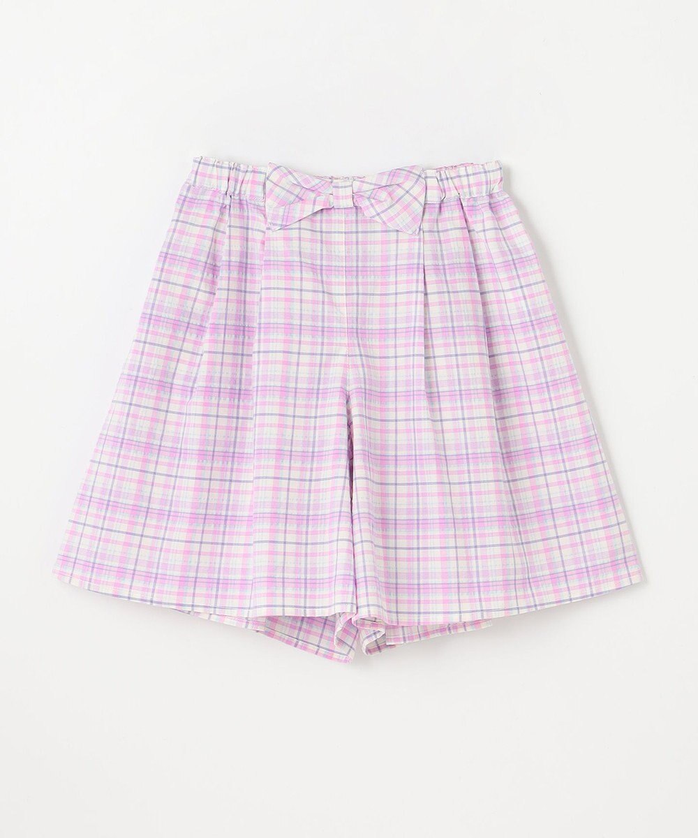 ANY KIDS チェック柄キュロット 