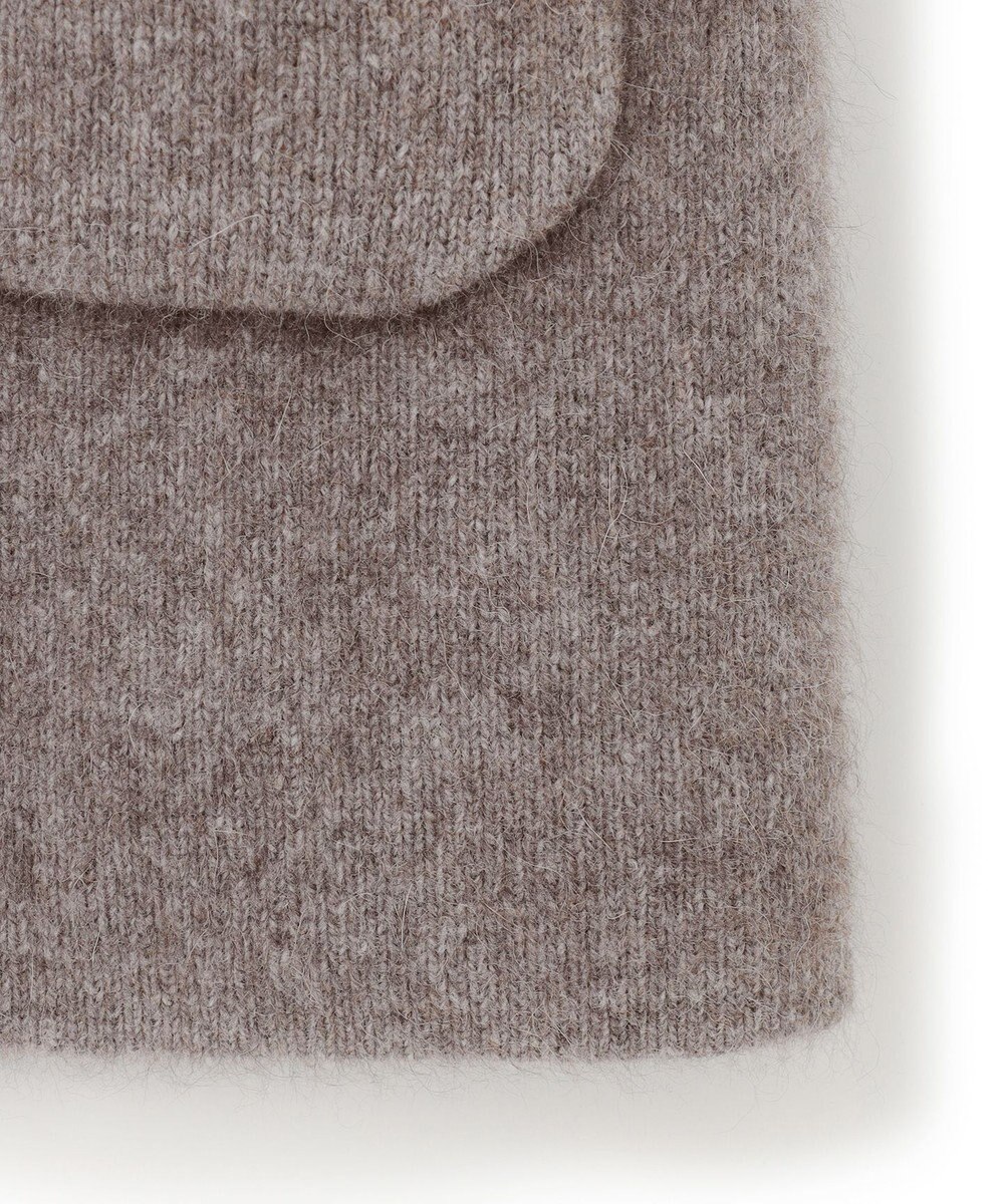 23区 【洗える】ラクーンブレンドダブルフェイス フーディー ニットカーディガン 