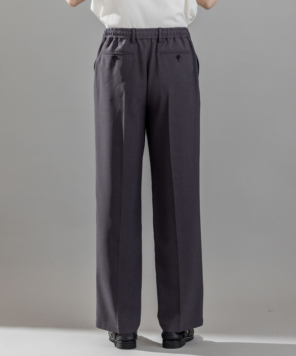 JOSEPH HOMME テクノボイルストレッチ ドロスト付きワイドストレートパンツ / HARRY CONVERTIBLE 