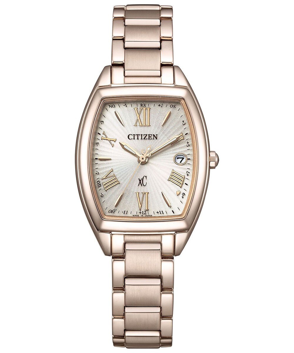 CITIZEN 【xC】柔らかなフォルムのトノー型電波時計 サクラカラー ES9395-53A 