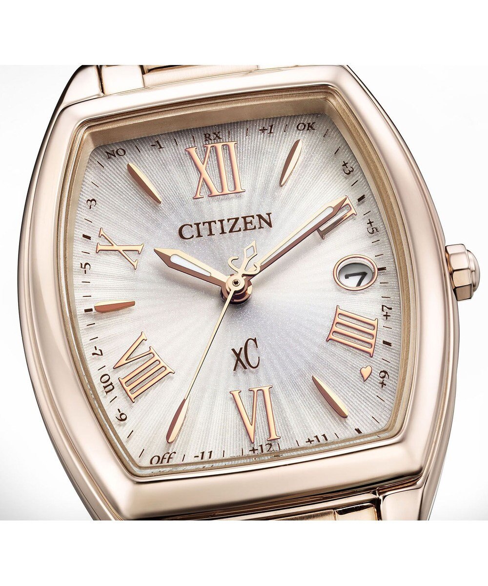 CITIZEN 【xC】柔らかなフォルムのトノー型電波時計 サクラカラー ES9395-53A 