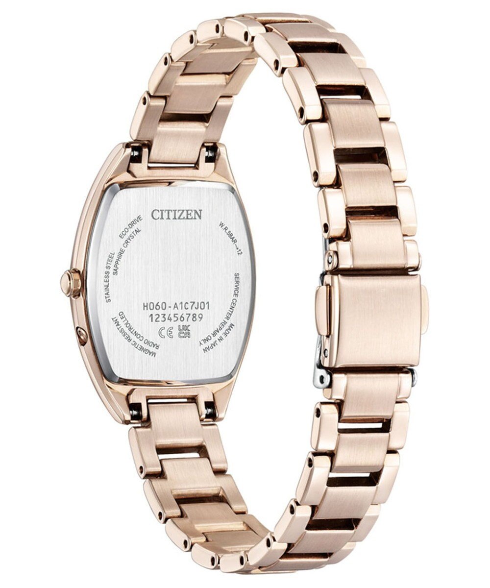 CITIZEN 【xC】柔らかなフォルムのトノー型電波時計 サクラカラー ES9395-53A 