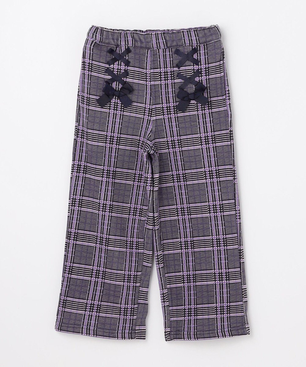 ANY KIDS レースアップ 裏シャギーワイドパンツ 