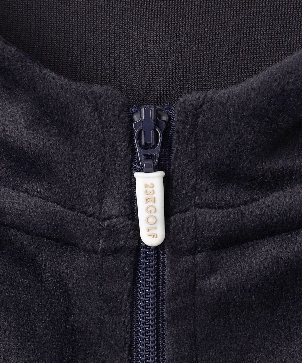 23区GOLF 【WOMEN】【ストレッチ】ベロアフーディ 