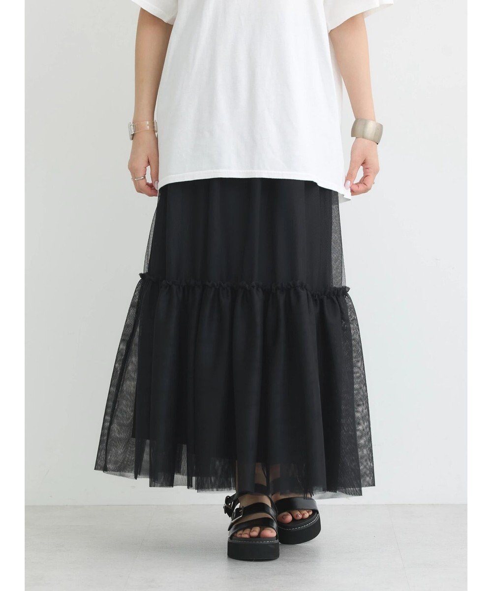 earth music&ecology Ｍｕｌｔｉｗａｙチュールスカート 