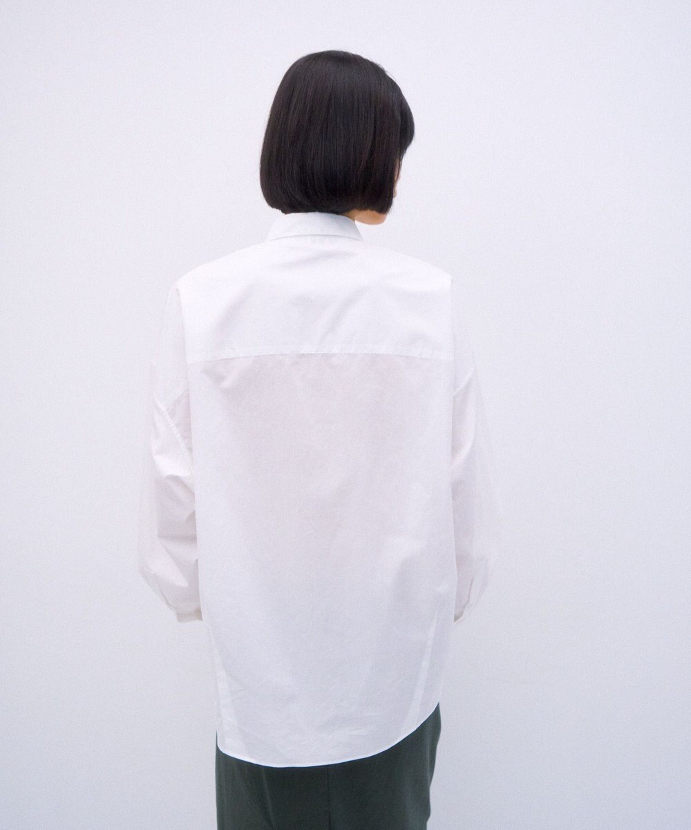 ATON GIZA COMPACT STRIPE | オーバーサイズシャツ 
