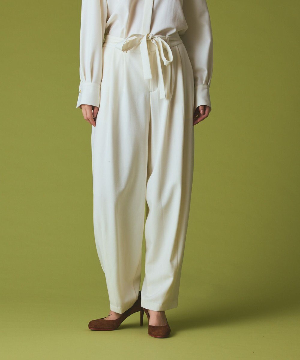 GRACE CONTINENTAL ウールワイドレッグパンツ 