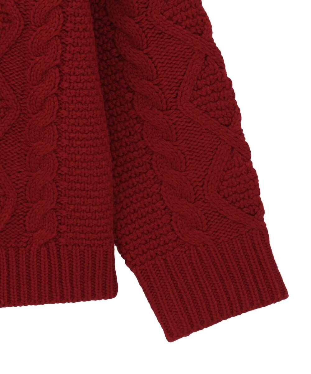 earth music&ecology 【一部予約】フラワーモチーフトグルボタンニットカーディガン 