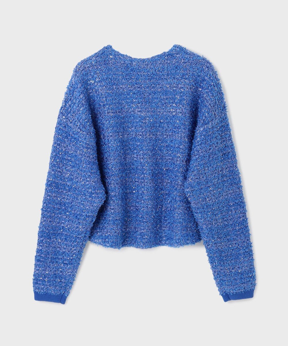 GRACE CONTINENTAL ツイードニットzipカーディガン 