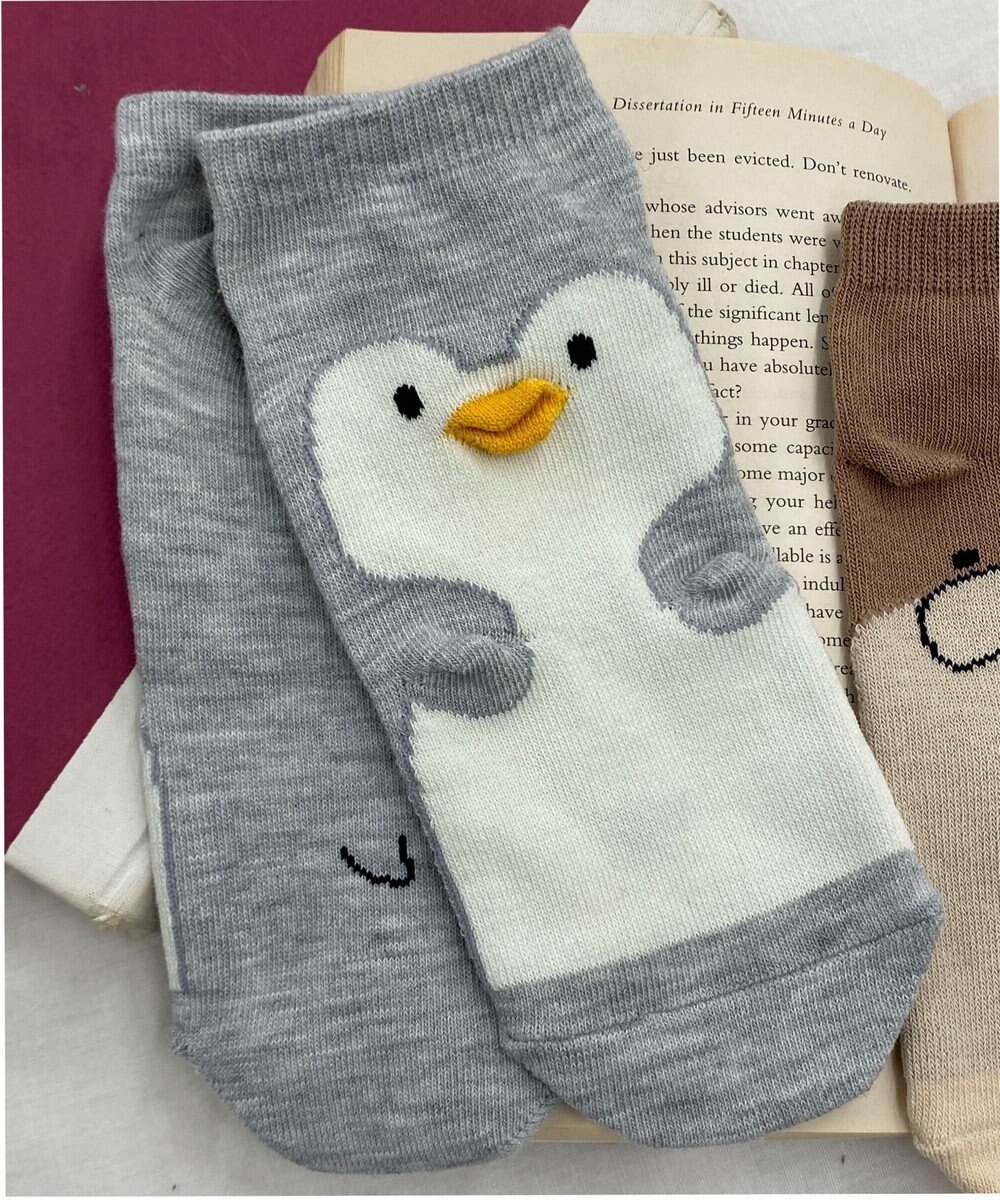 WEGO アニマルデザインショートソックス 