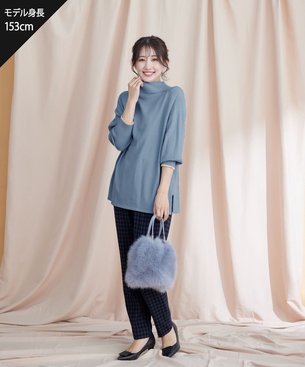 Tiaclasse 【安田美沙子さん着用・洗える】T/R両面起毛ストレッチパンツ 