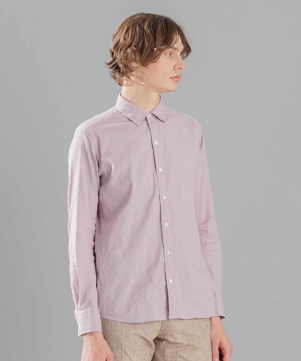 JOSEPH HOMME 【LEON 掲載】リネンストレッチブロード レギュラーカラーシャツ 