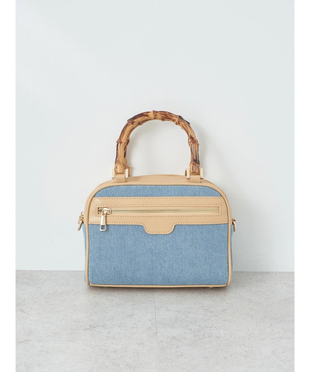 earth music&ecology バンブーテイストハンドルバッグ 