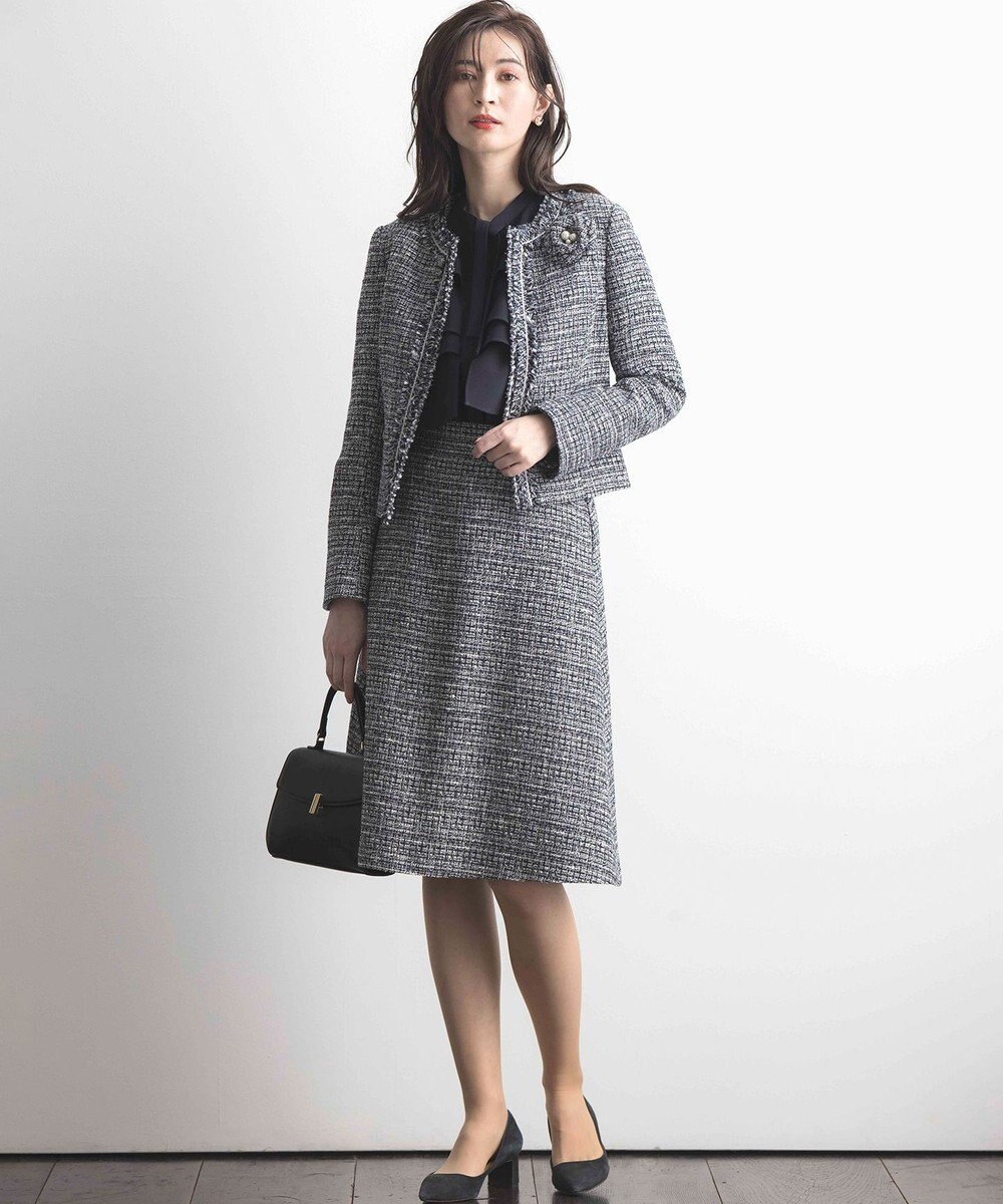 組曲 ツイードパールコサージュ 