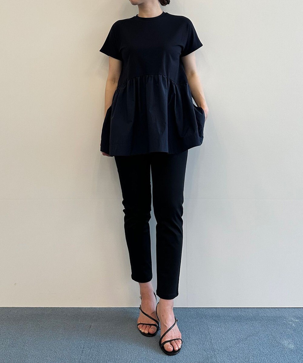 UNFILO L 【GLOW 6月号掲載/接触冷感/ストレッチ】BEAUTY FORM タフタコンビTシャツ 