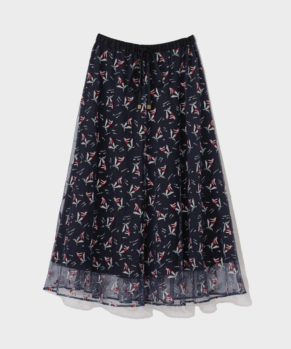 GRACE CONTINENTAL マリンembフレアスカート 