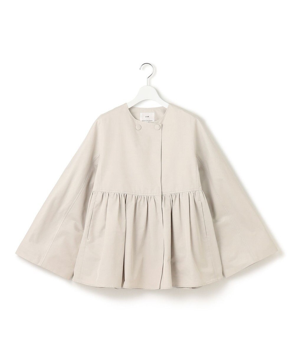 23区 【VERYコラボ/撥水加工】グロッシーツイル アウター 