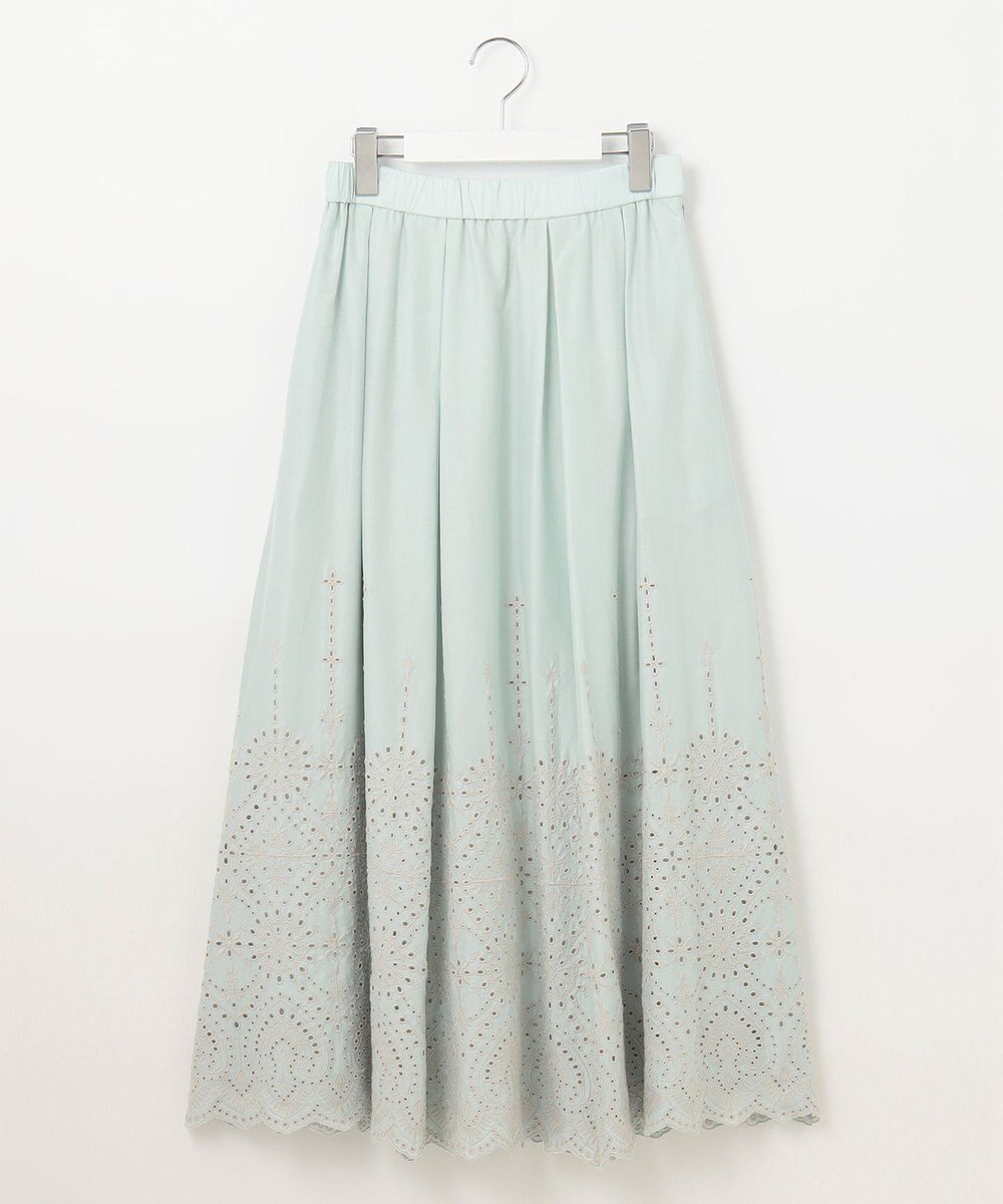 自由区 S 【カタログ掲載・洗える】エンブロイダリーローン スカート 