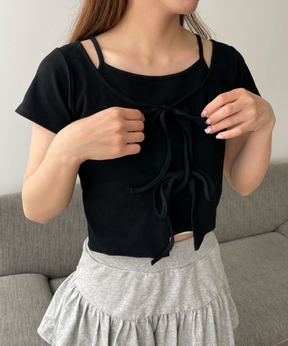 WEGO キャミドッキングカーデトップス 