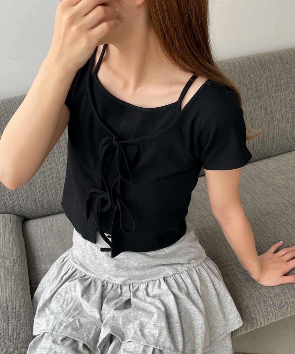 WEGO キャミドッキングカーデトップス 