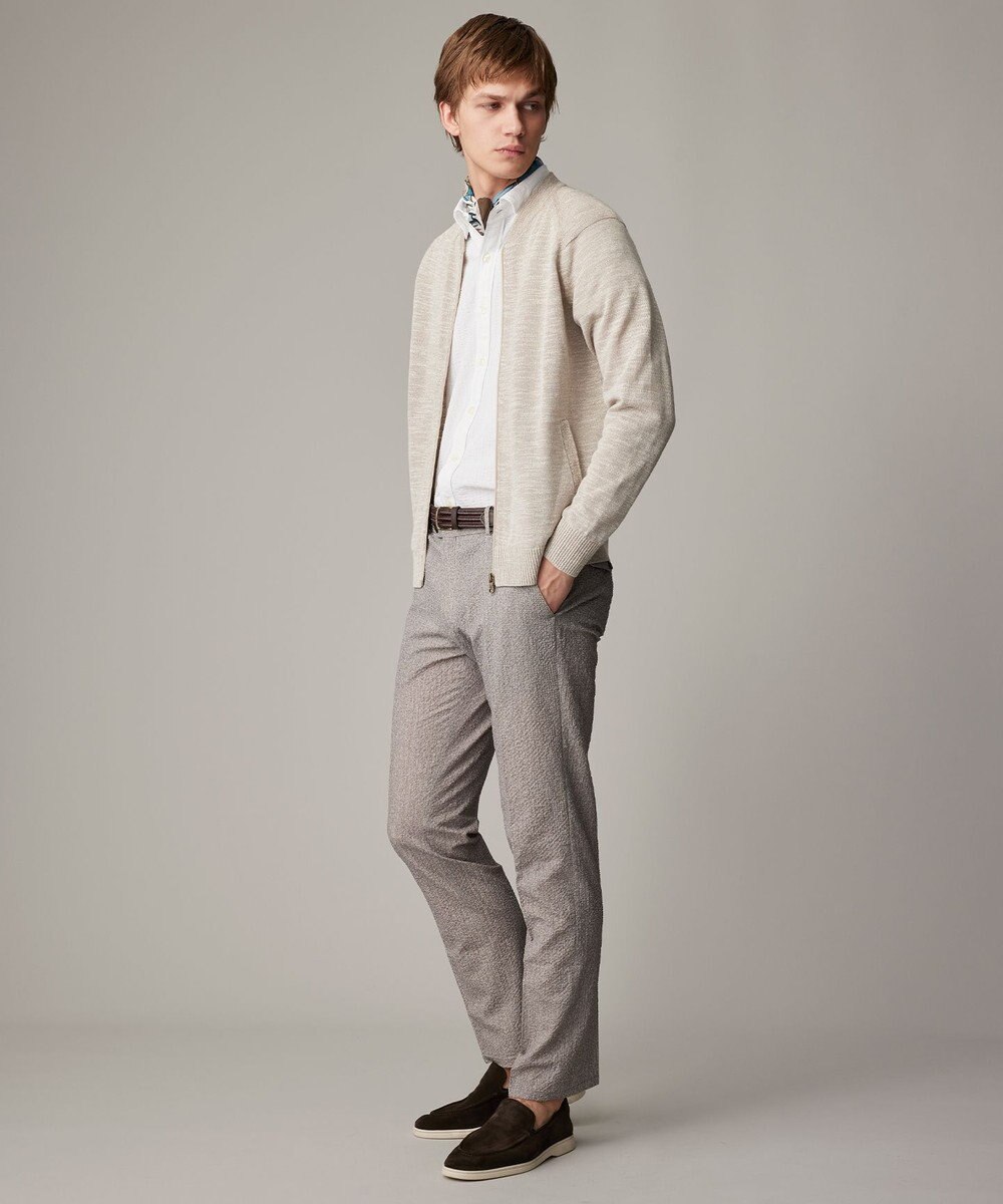 JOSEPH ABBOUD 【ストレッチ/イージーケア】コンパクトジャージーサッカーシャツ 