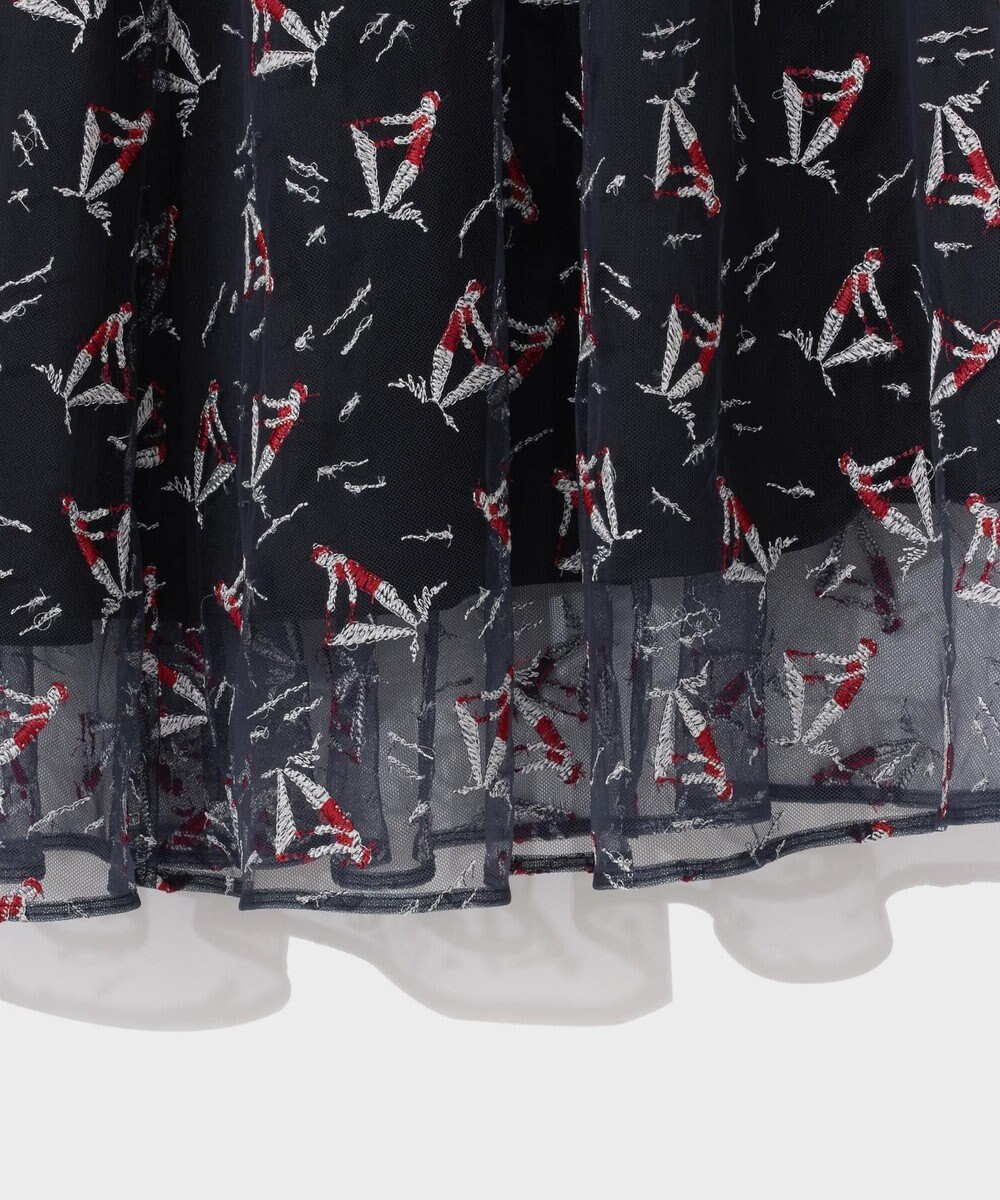 GRACE CONTINENTAL マリンembフレアスカート 