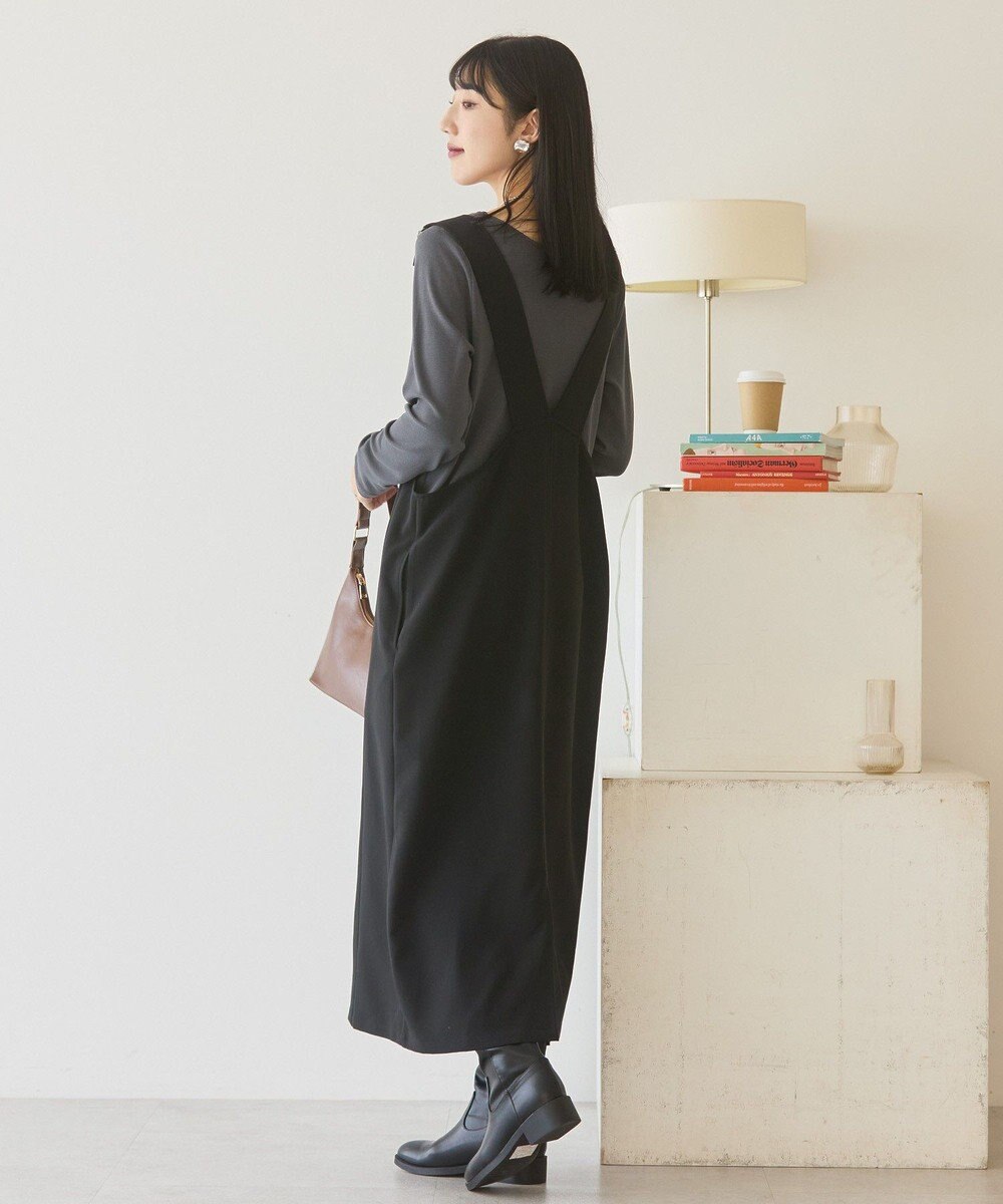 AMERICAN HOLIC イージーケアWクロスIラインワンピース 