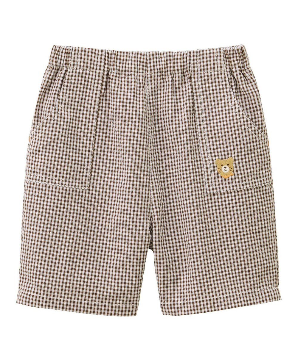 MIKI HOUSE HOT BISCUITS 【80-120cm】サッカー素材 5分丈パンツ 