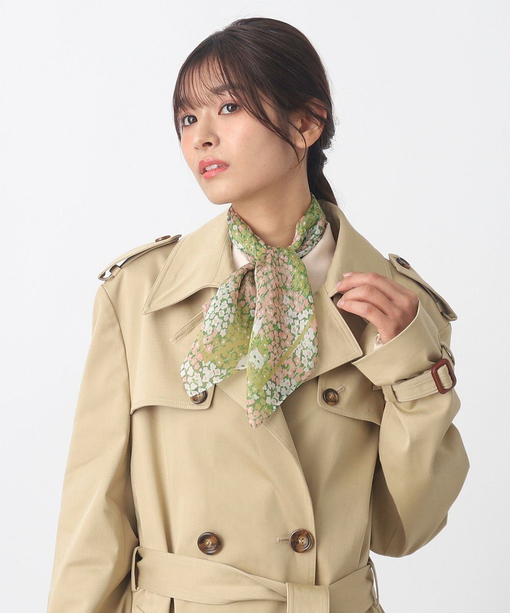 MOONBAT 【WEB限定】PAUL & JOE ACCESSOIRES シルクシフォンスカーフ 58×58cm 