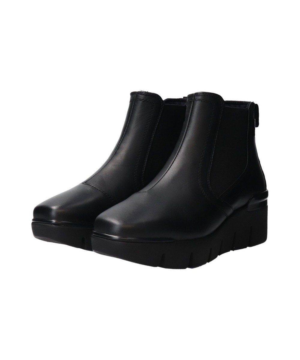 INTER-CHAUSSURES 【BUSSOLA】サイドゴアレザーショートブーツ 