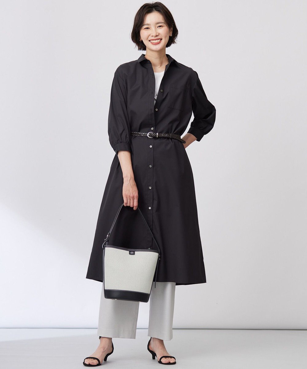 J.PRESS LADIES 【洗える・接触冷感・UVケア】エステネージュ シャツ ワンピース 