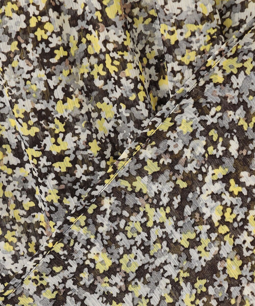 組曲 【先行予約】インプレッションフラワープリント フリルブラウス 