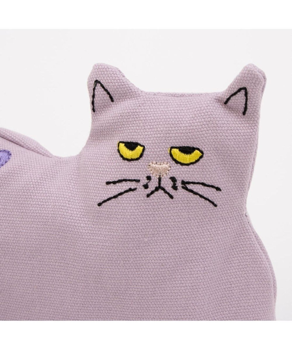 UNBILLION カシュカシュ cachecache / ネコ刺繍自立ポーチ 