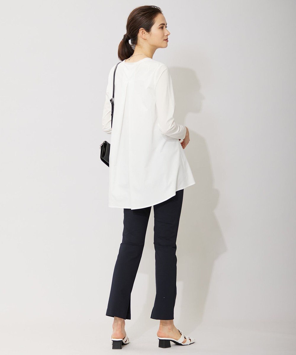 ICB L 【洗える】 タイプライタージャージーコンビ ペプラムプルオーバー 