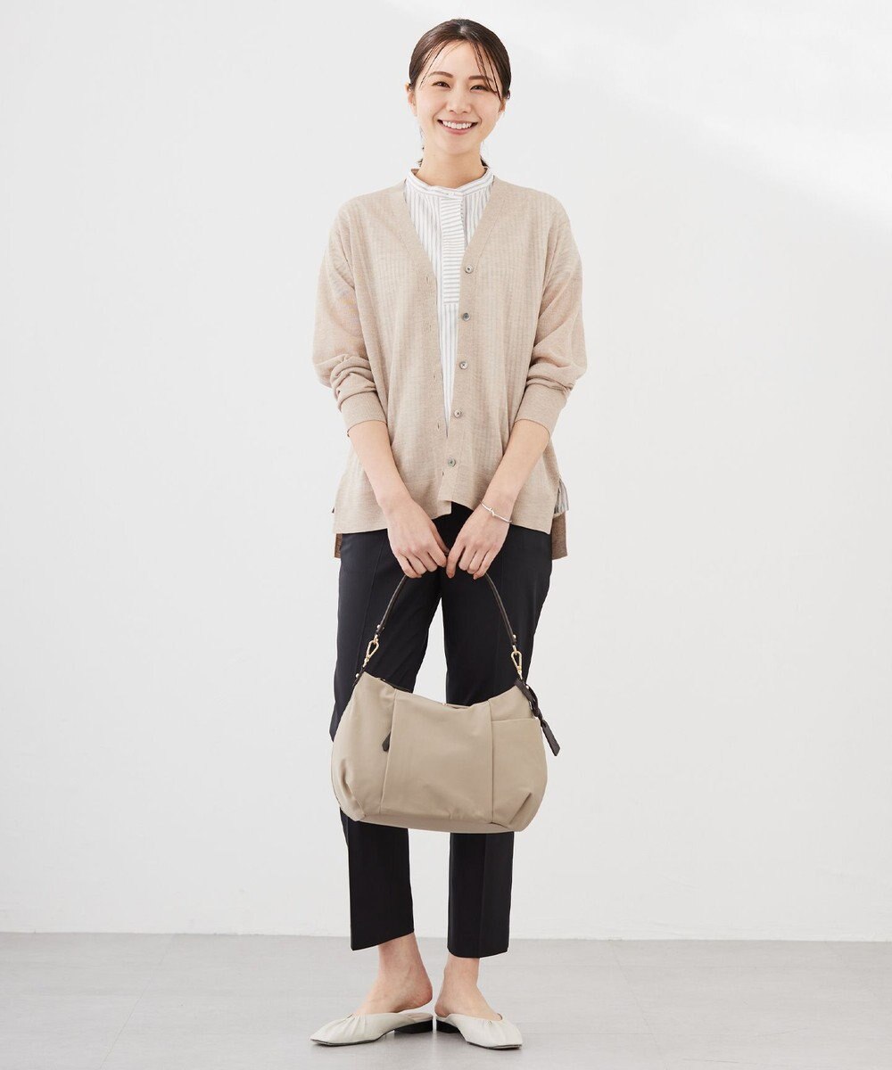 J.PRESS LADIES L ストライプジャージー ドルマンスリーブ カットソー 