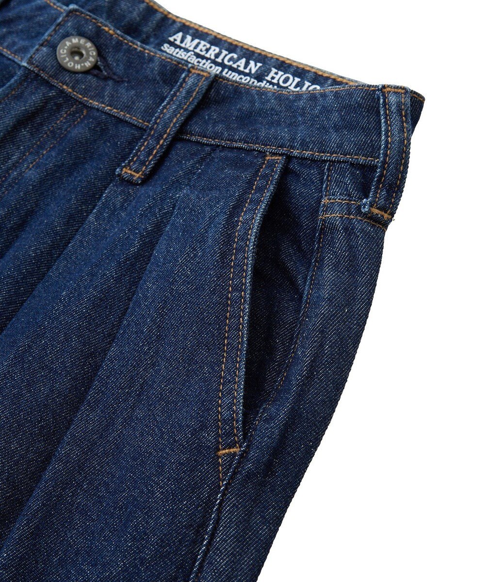 AMERICAN HOLIC ウエストタックデニムパンツ 